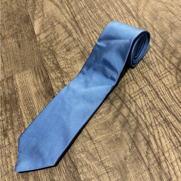 Brooks Brothers Classic Light Blue Men's silk Tie NWT - Picture 4 of 4